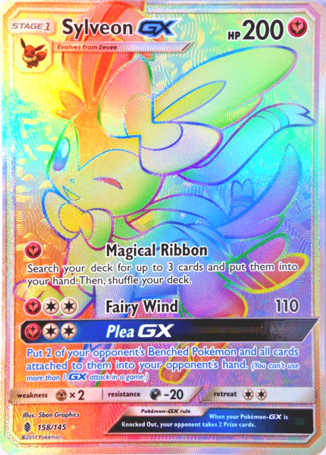 Sylveon GX Rainbow shops rare 158/145